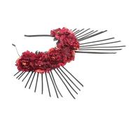DEARMAMY Vintage Flower Headband Elegant Goddess Headdress for Women Unique Hair Accessory for Cosplay Prom and Photography Events for Retro and Halloween Parties