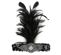 DEARMAMY Vintage Hairband with Elegant Cocktail Party Headpiece for Women Flapper Costume Accessory for Weddings and Photography One Fits All