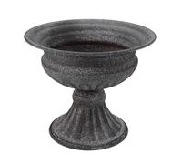 DEARMAMY Vintage Iron Vase Large Rustic Metal Urn Flower Holder Decorative Retro Garden Pot for Wedding Table Centerpiece Indoor Outdoor Farmhouse Floral Container