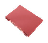 DEARMAMY Vintage Red Music Notation Notebook for Detachable Binder Narrow Staff Lines for Handwriting DIY Sheet Music Book for Guitar and Piano Learning