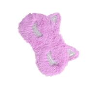 DEARMAMY Violet Unicorn Plush Eye Mask Lightweight and Comfortable Sleep Cover for Travel Work and Naps Fluffy Design with Elastic Strap for All Head