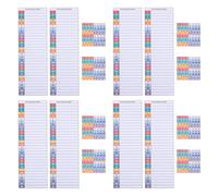 DEARMAMY Waterproof Electric Box Labels Stickers for Breaker Panel, Self-Adhesive Circuit Box Number Tags, 8 Sheets Set for Electrical Panel Identification and Wire Labeling