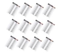 DEARMAMY Waterproof Eyebrow Stickers 12pcs 6d Natural-look Temporary Fake Brow Makeup Tattoo for Women