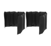 DEARMAMY Wine Bottle Cooler Sleeve with Built-in Freezer Gel Pack, Reusable Black Insulated Wine Bag for Outdoor Picnics, Household Use and Beverage Cooling - 2Pcs