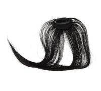 DEARMAMY Women's Clip Curtain Bangs Hair Extensions Fringe Bangs for Daily Use Natural Invisible Temple Hairpiece Realistic Front Fringe