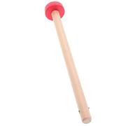 DEARMAMY Wood Mallet for Chinese Gong Hardwood Handle, Medium Size Square Round Head Percussion Hammer, Sturdy Single Piece for Music Instruments and Xylophone Accessories