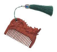 DEARMAMY Wooden Comb Sandalwood Zodiac Design for Gentle Scalp Massage for Grooming and First Birthday Portable and Travel Friendly