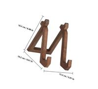 DEARMAMY Wooden Kitchen Recipe Stand for Countertop, Multi-Function Cookbook Holder with Stable Base, Rustic Book Rack for Display and Reading in Kitchen