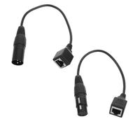 DEARMAMY Xlr to Rj45 Audio Adapter Cable for Digital Mixers and Networked Audio Controllers, Metal and Pvc Construction Goldplated 3-pin Connectors, Stable Signal for Theater and Fixed