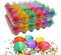 DearSun Set of 30Pcs Easter Confetti Eggs Cascarones, Explosion Eggs with Confetti Inside, Party Game for Easter, San Antonio Fiesta W inco de Mayo, Birthday Party & Graduation Celebration
