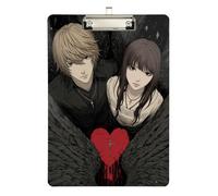 Death Amime Heart clipboard with File Transparent for Personalized clipboards for Teachers Size 9 x 12 Silver