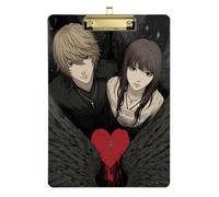 Death Amime Heart clipboard with File Transparent for Personalized clipboards for Teachers Size 9 x 12 Gold