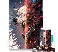 Death And Life Werewolf Jigsaw for Teenagers1000 Pieces Strong Logic Cozy Fun Joyful Challenge (38x26cm)