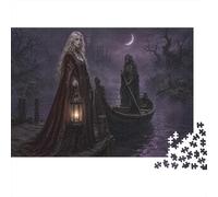Death and the Maiden 1000 Pieces Jigsaw Puzzle, Gothic Wall Art Gift