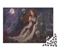 Death and the Maiden 1000 Pieces Jigsaw Puzzle, Gothic Wall Art Gift
