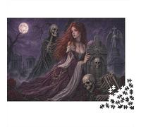 Death and the Maiden 1000 Pieces Jigsaw Puzzle, Gothic Wall Art Gift