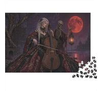 Death and the Maiden 1000 Pieces Jigsaw Puzzle, Gothic Wall Art Gift