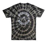 Death Bat Crest Tie Dye T-Shirt Avenged Sevenfold Charcoal L