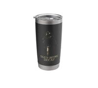 Death Before Decaf Coffee Lover Moka Pot Bird Stainless Steel Insulated Tumbler