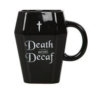 something different - Death Before Decaf - Coffin Mug