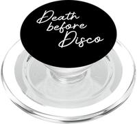Death Before Disco, Funny 70s Casual Script PopSockets PopGrip for MagSafe