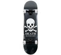 Death Black Skull 8.25" Wide Complete Pro Skateboard Setup Fully Assembled
