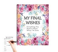 Death Book, Death Binder, Expert Comprehensive Guided Workbook Recording Vital Final Directives, Dignified Legacy Organizer, Planner for Conclusive Farewell Arrangements
