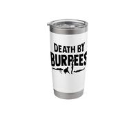Death by Burpees Design for Aerobic Workout Stainless Steel Insulated Tumbler