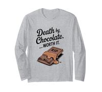 Death by Chocolate Worth It Funny Halloween Long Sleeve T-Shirt