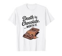 Death by Chocolate Worth It Funny Halloween T-Shirt