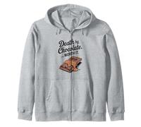 Death by Chocolate Worth It Funny Halloween Zip Hoodie