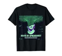 Death by Spreadsheet Glitch Vaporwave Statue Head Error 404 T-Shirt