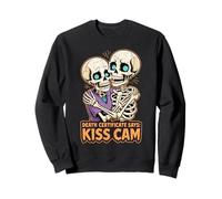Death certificate says kiss cam hugging skeleton couple Sweatshirt