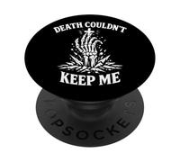 Death Couldn't Keep Me Jesus Love Punk Vintage Christian Emo PopSockets Adhesive PopGrip