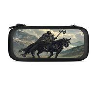 Death Dealer Viking On Horse Carry Case for Switch Carrying Cover Storage Bag Protective Accessories Travel Black-Style