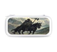 Death Dealer Viking On Horse Carry Case for Switch Carrying Cover Storage Bag Protective Accessories Travel White-Style