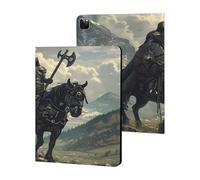 Death Dealer Viking On Horse Case Compatible for iPad Pro 2020/2021/2022 (12.9in) Tablet Cases Stand Protective Cover with Sleep/Wake