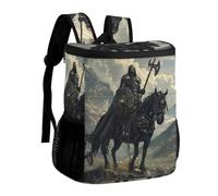 Death Dealer Viking On Horse Cooler Backpack Insulated Ice Chest Bag Lunch Box Rucksack for Men Women