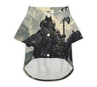 Death Dealer Viking On Horse Hawaii Shirt Print Dog Clothes T-Shirt Beach for Puppy Cat S