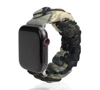 Death Dealer Viking On Horse Replacement Watchband Cute Printed Watch Strap Elastic Solo Loop Bands Compatible for Apple Watch 42mm/44mm