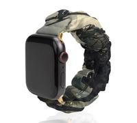Death Dealer Viking On Horse Replacement Watchband Cute Printed Watch Strap Elastic Solo Loop Bands Compatible for Apple Watch 38mm/40mm