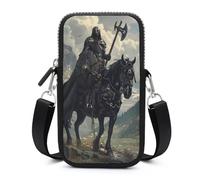 Death Dealer Viking On Horse Small Crossbody Bag Adjustable Mobile Phone Bags Wallet Pouch Shoulder for Women Men