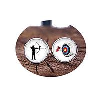 Death Devil Art Picture Cuff Links,Archery Cufflinks, Archer Fans Cufflinks, Archer Cuff Links, Custom Sport Cuff Links, Custom Wedding Gifts, Groom Cufflinks, Tie Clip Or Set,Gift of Love