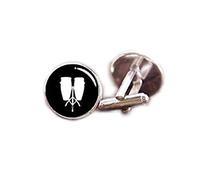 Death Devil Art Picture Cuff Links,Low Conga Cufflinks, Custom Musical Instrument Cuff Links, Drums Cufflink, DJ Mixer Musician Cufflinks, Musician Gift, Tambourine Cuff Links,Gift of Love