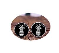 Death Devil Art Picture Cuff Links,Pineapple Cufflinks, Custom Any Fruits Cuff Links, Pineapple Cuff Links, Tie Clip, Groom Cuff Links, Wedding Cufflinks, Personalized Fruits,Gift of Love