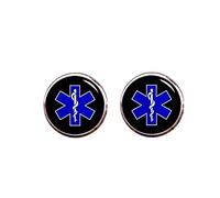 Death Devil Art Picture Cuff Links,Star of Life Cufflinks, Star of Life, Custom Your Photo Cuff Links, Custom Text, Custom Wedding Cufflinks, Groom Cufflinks, Tie Clip Or Set,Gift of Love