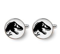 Death Devil Art Picture Cufflinks,Dinosaur Cufflinks T Rex Cuff Links Cuff Links Gift for Wedding Parties