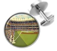 Death Devil Handmade Cuff Links，Cufflinks Baseball Yankee Stadium New York from Vintage Postcard Handmade Cuff Links，Gift of Love