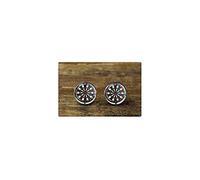Death Devil Handmade Cuff Links，Dart Cufflinks, Dart Board Cufflinks, Dart Jewelry，Gift of Love