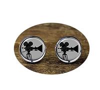 Death Devil Handmade Cuff Links,Movie Camera Cufflinks, Movie Cufflinks, Film Cufflinks,Gift of Love